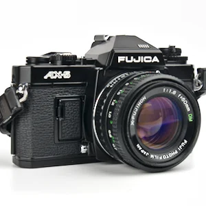 For a time the Fujica AX-5 was Fujifilm's top 35mm film SLR. Packed with top level features, the camera is great, but lenses are hard to find.