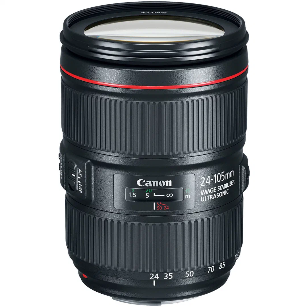 The kit zoom lens for the Canon 5D mark II. The kit zoom lens for the Canon 5D mark II.