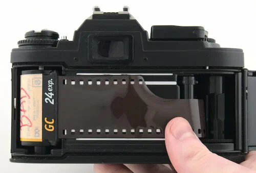 Nikon FG Pull Film Leader Nikon FG Pull Film Leader