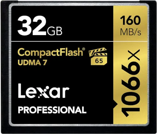 Lexar Professional 1066x 32GB Compact Flash Card Lexar Professional 1066x 32GB Compact Flash Card
