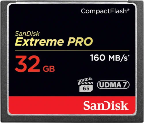 SanDisk Extreme Pro 32GB CompactFlash Card SanDisk Extreme Pro 32GB CompactFlash Card