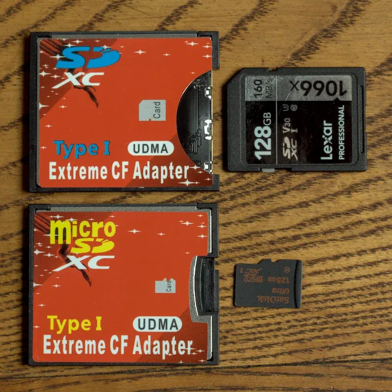 SD and MicroSD to Compact Flash SD and MicroSD to Compact Flash