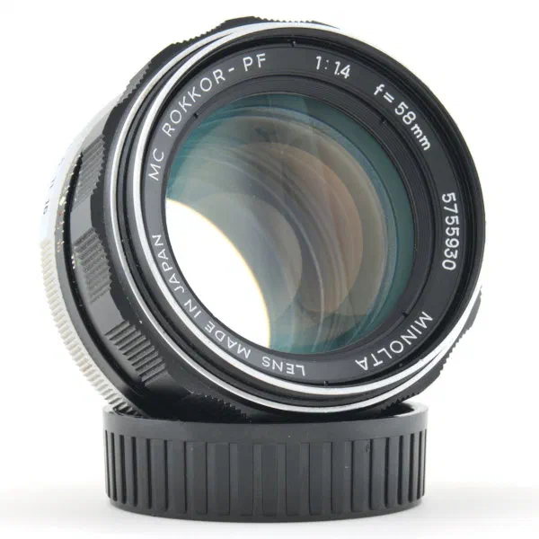 Minolta MC Rokkor-PF 58mm f/1.4 Prime Lens Minolta MC Rokkor-PF 58mm f/1.4 Prime Lens