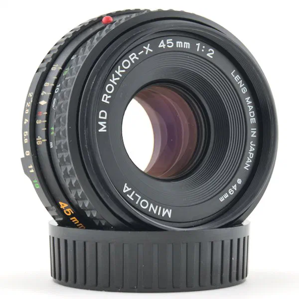 Minolta MD Rokkor-X 45mm f/2 SLR Lens Minolta MD Rokkor-X 45mm f/2 SLR Lens