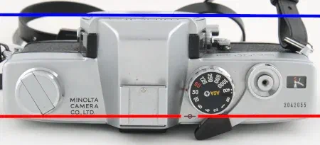 Flange Distance as Shown on a Minolta SRT-101 Flange Distance as Shown on a Minolta SRT-101